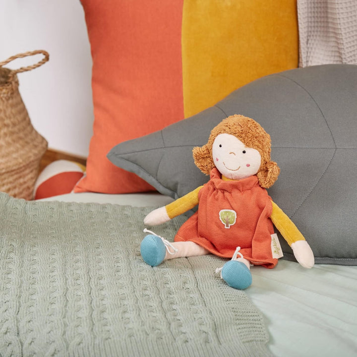 sigikid 39545 Softpuppe, Orange/Mehrfarbig Orange/Puppe, Orange/Puppe