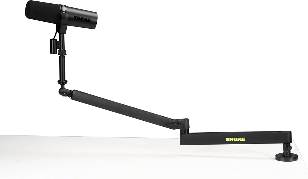 Shure by Gator Premium-Mikrofonständer mit flachem Profil für den Schreibtisch; vollständig verstell