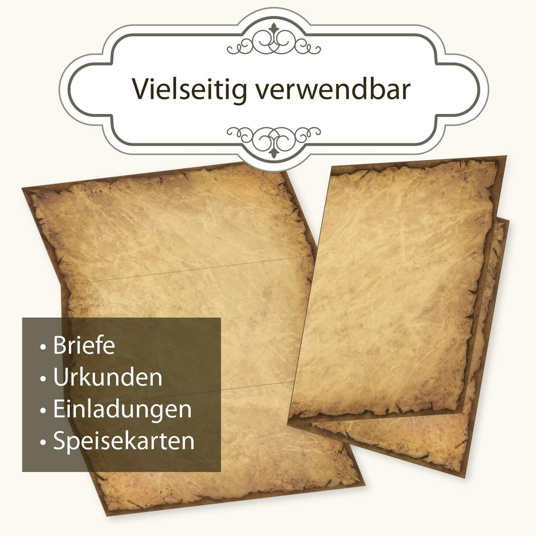Altes Briefpapier CASANOVA 500 Blatt Papier beidseitig A4 alt vintage retro Mittelalter antik nostal