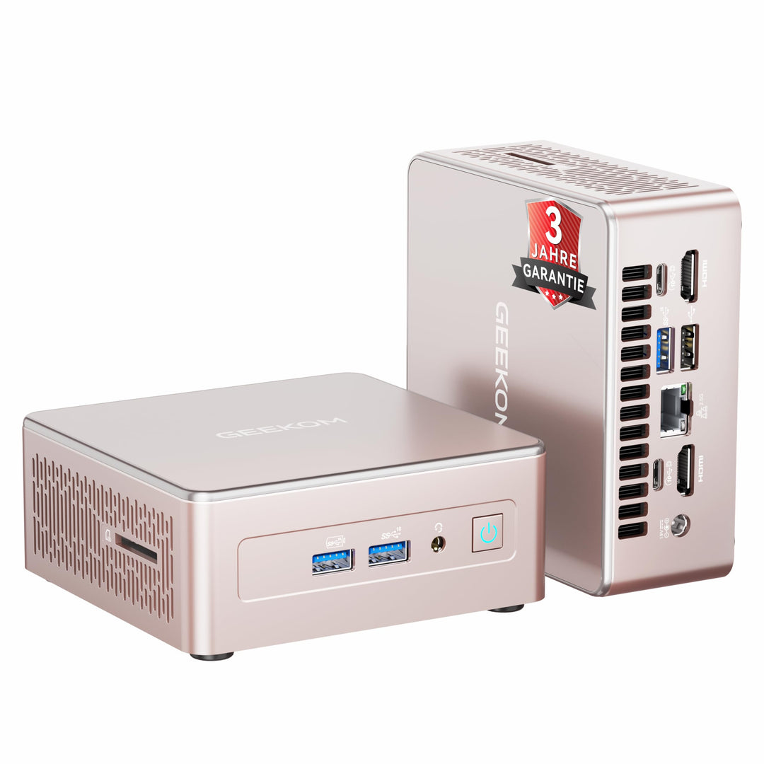 GEEKOM NUC Mini PC A 5, AMD Ryzen 7 5800H (bis zu 4.4GHz) Desktop PC, Mini Computer, 16 GB DDR4 512G