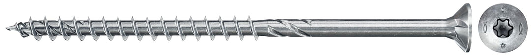fischer PowerFast II CTP 6,0 x 300, Spanplattenschraube (50 Stk.) mit Teilgewinde, Senkkopfschraube