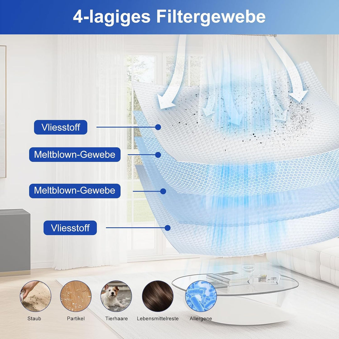 15 Stück Staubbeutel für Dreame L10s Ultra Gen 2/Gen 3, L40s Pro Ultra, X50/X40 Ultra Complete/X30 U