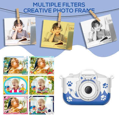 Frunimall Kinderkamera mit 2.0" Display,4000HD Digitalkamera Kinder USB Wiederaufladbare,Kinder Kame
