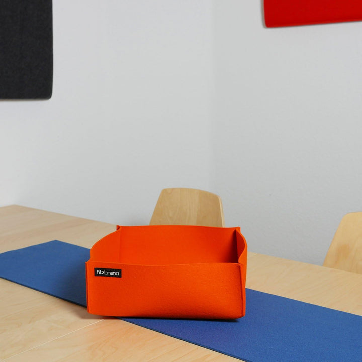 Dekoschale / Korb aus Designfilz von filzbrand, gross, orange, Orange