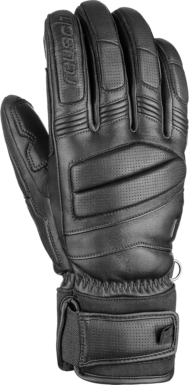 Reusch Herren Master Pro extra Warmer, winddichter und atmungsaktiver Skihandschuh, 7 Schwarz
