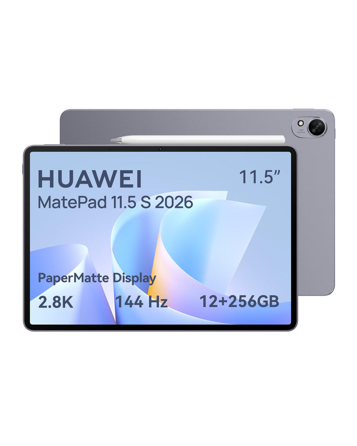 HUAWEI MatePad 11.5 S 2026 Tablet mit M-Pencil-Pro, 2.8K 144Hz Ultraklares PaperMatte Display, 12+25
