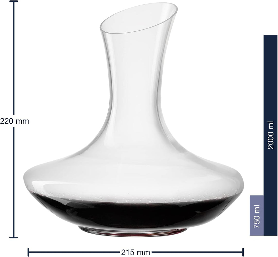 Leonardo Daily Rotwein-Dekanter, Wein-Karaffe aus Glas, spülmaschinenfester Glas-Dekanter für Wein,