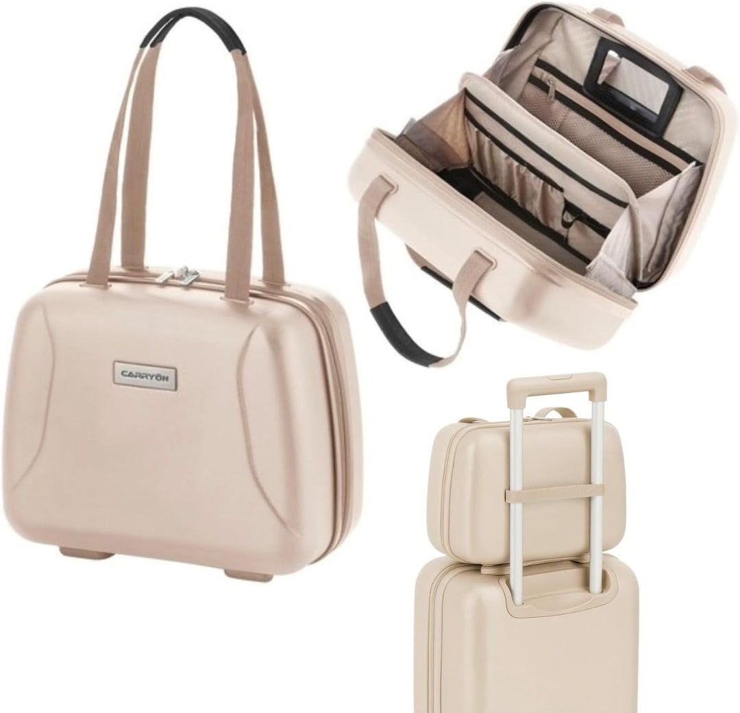 CarryOn Skyhopper Kosmetikkoffer Damen Hartschale - Beautycase Klein - Handgepäck 13 Liter - Schloss