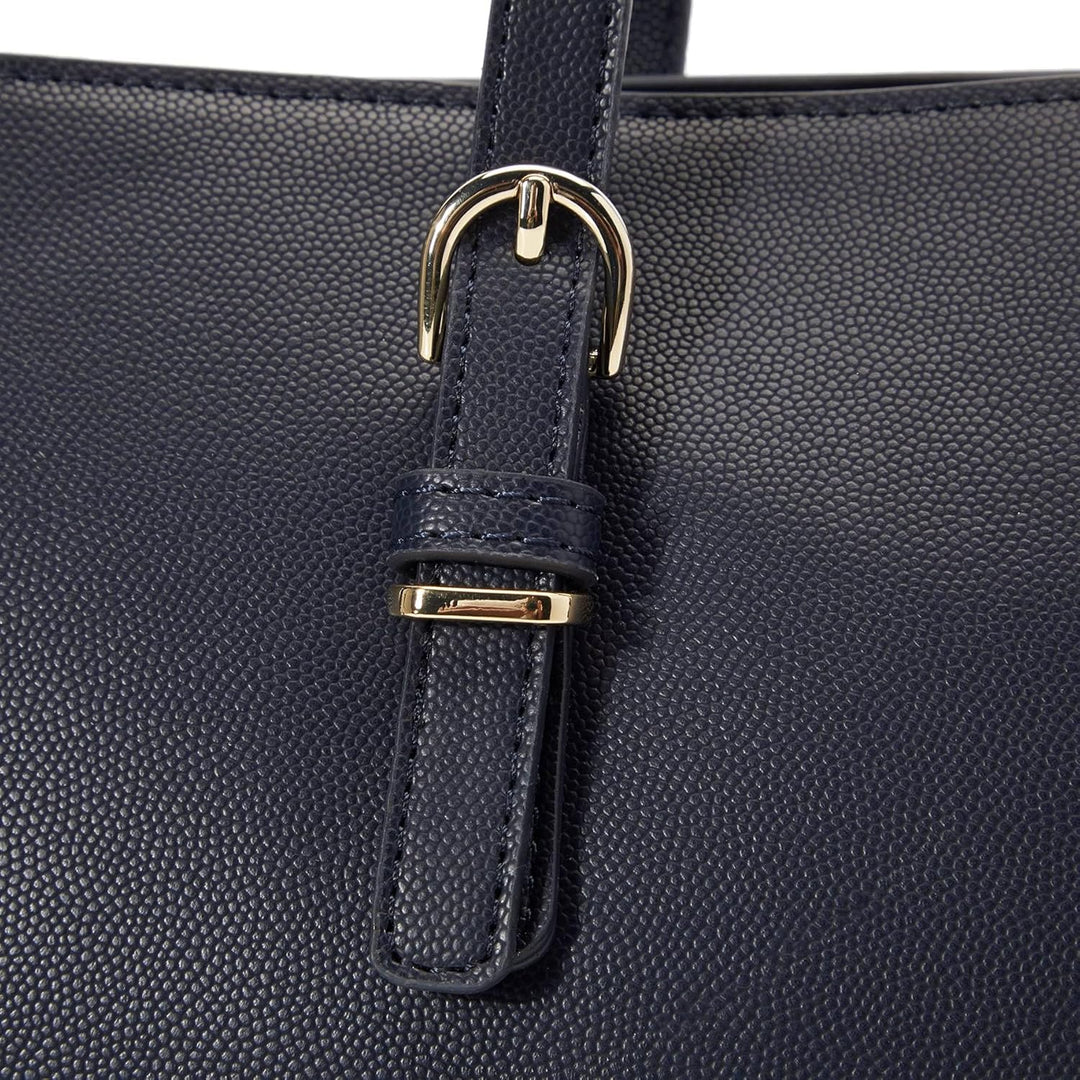 Tommy Hilfiger Damen Th Timeless Med Tote Aw0aw13152 Tragetasche Blau (Space Blue), Blau (Space Blue