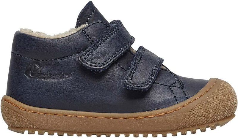 Naturino Racoon VL-Lauflernschuhe mit Wollfutter 18 EU Blau, 18 EU Blau