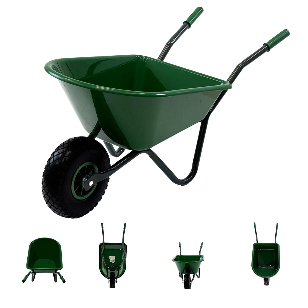 TRUTZHOLM Kinderschubkarre Uni 3,6 kg 40 kg Traglast Stahl Kunststoff grün Vollgummirad Schiebkarre