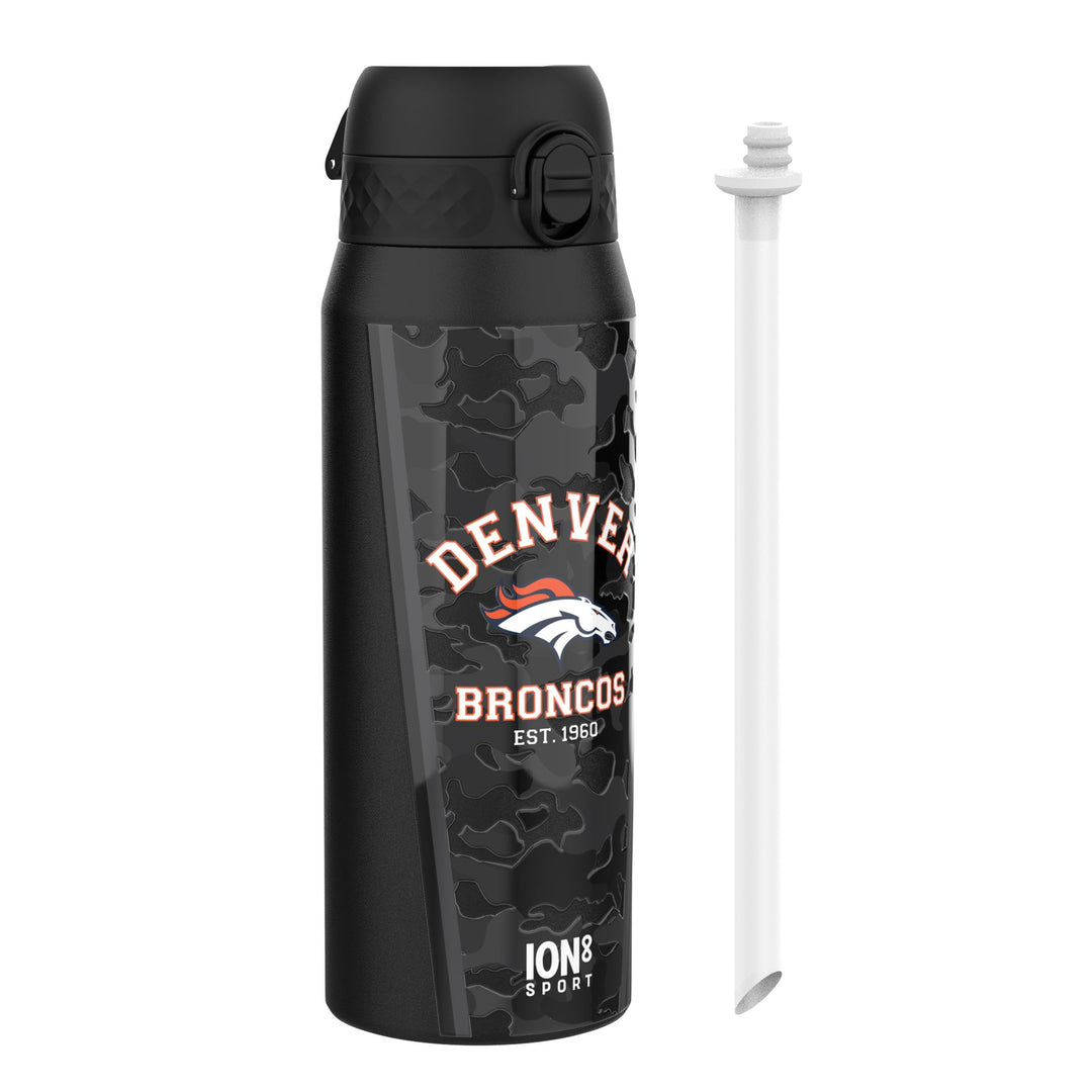 ion8 NFL Edelstahl-Trinkflasche, Auslaufsicher, Einhandöffnung, Sichere Verriegelung, Spülmaschinenf