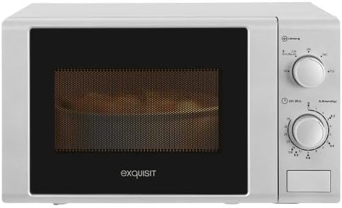 Exquisit® Mikrowelle, 700 W, 20 Liter, Drehteller 25 cm, modernes Design, lackierte Innenausstattung