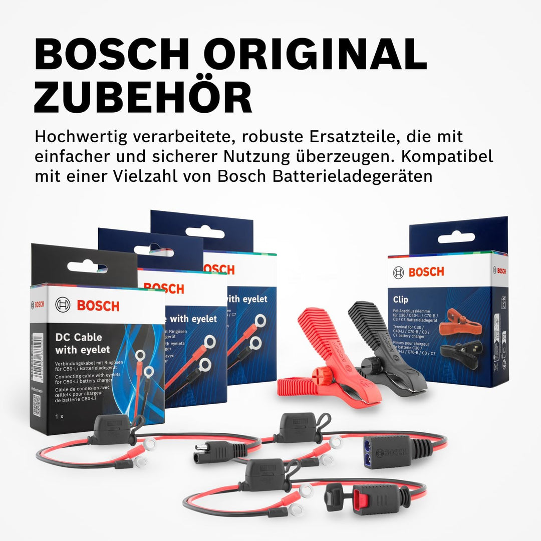 Bosch C30 Kfz-Batterieladegerät, 3,8 Ampere, mit Erhaltungsfunktion - für 6 V / 12 V Blei-Säure, Wet