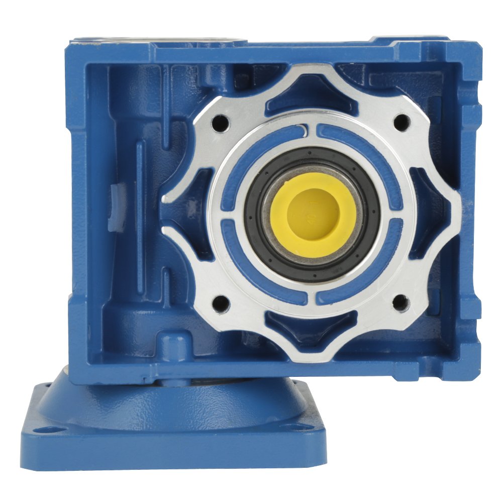 Oumefar 12V / 24V DC Getriebemotor, 24V Sschneckengetriebemotor 120W RV40 Schneckengetriebemotor Dre