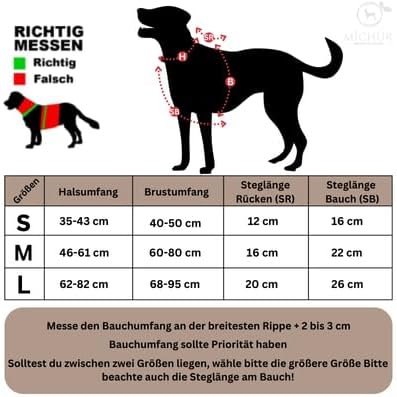 MICHUR Joel Hunde BRUSTGESCHIRR schwarz, Nylon Hundegeschirr, Hundegeschirr, mit Reflektoren, Neopre