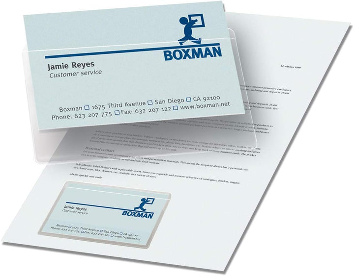 3L Visitenkartentaschen/10114 95x60mm Inh.100 95x60 mm 100 Stück - Öffnung grosse Seite, 95x60 mm 10