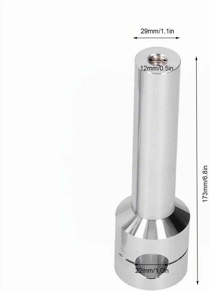 1 Paar Motorrad Lenker Riser 22mm Runde Lenkererhöhungen Universal Chrom Aluminiumlegierung Aufzug L