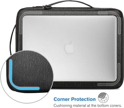 FINPAC Laptop Tasche Schultertasche für 15" MacBook Air M2 A2941 2023, 16" MacBook Pro M3/M2/M1 Pro/