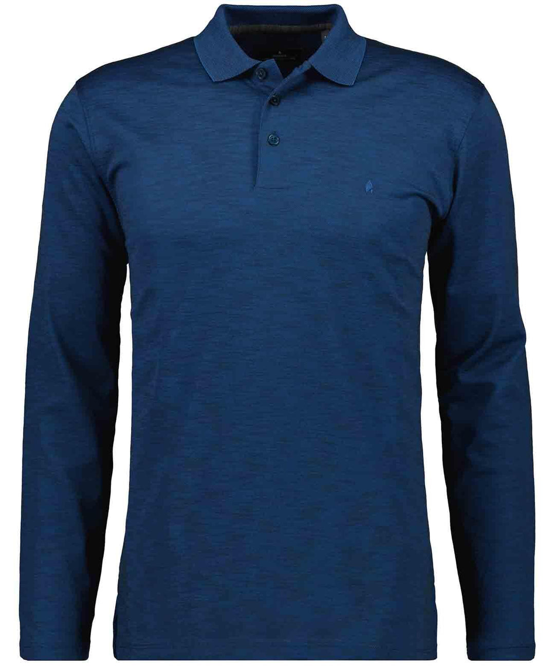 RAGMAN Herren Softknitpolo Flammdesign, Langarm S Dunkelblau-793, S Dunkelblau-793