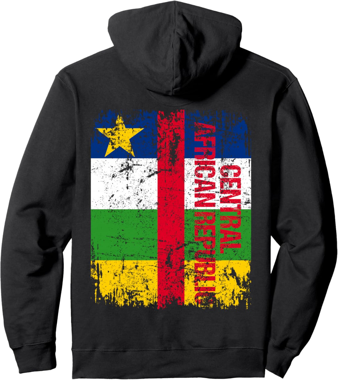 ZENTRAL AFRIKA Flagge | Damen Herren Kinder ZENTRAL AFRIKA Pullover Hoodie