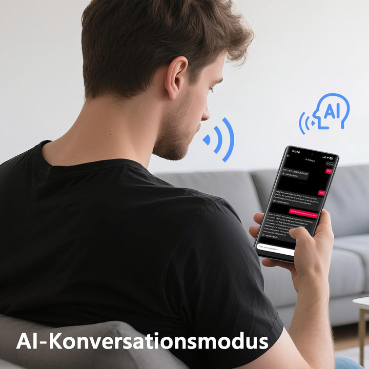 MINISO MS191 Ki Kopfhörer Übersetzer, 3-in-1 Sprachübersetzer Kopfhörer 135 Sprachen mit App Überset
