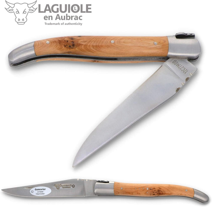 Laguiole en Aubrac Taschenmesser L0212GEIF 12 cm, Klinge 10 cm matt, Backen matt, Griffschalen Wacho
