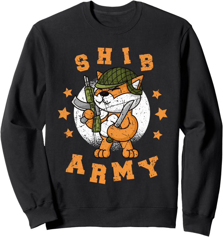 SHIB ARMY Kryptowährung Hund Meme Shiba Inu Münze Sweatshirt