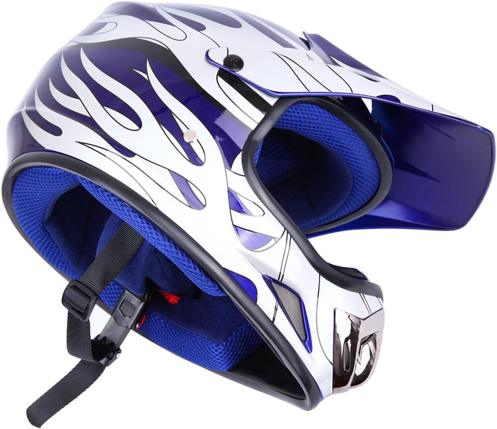 Samger DOT Jugend Kinder Off Road Helm Motocross Helm Dirt Bike ATV Motorradhelm Handschuhe+Brille M