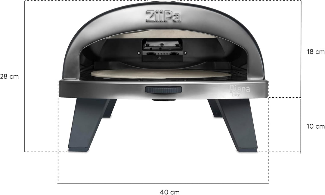 ZiiPa • Piana Gaz • Gasbetriebener Pizzaofen • Ardoise