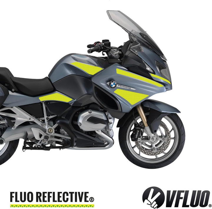 VFLUO 3M Reflective Colors, Retro-reflektierende Folie zum Ausschneiden für Motorräder, Motorroller,