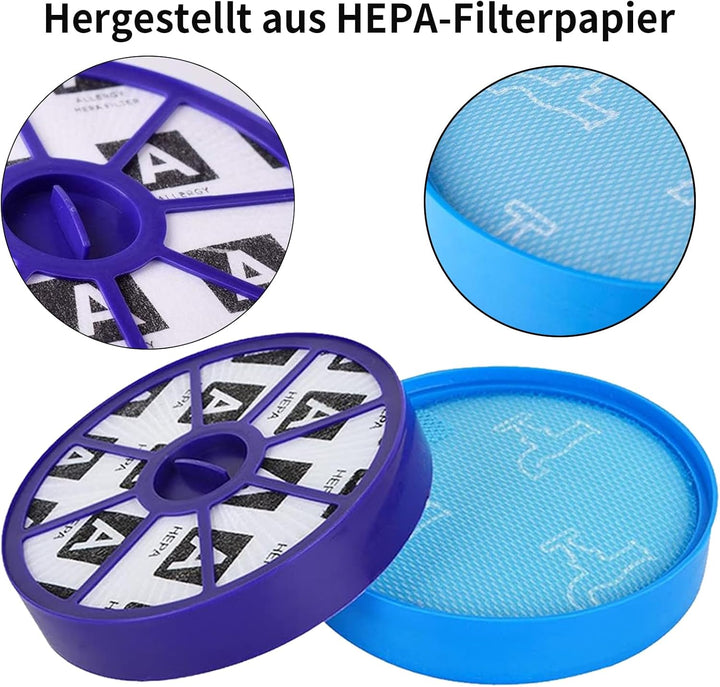 2 Set Pre & Post Hepa Ersatzfilter Filter für Dyson DC19 DC20 DC21 DC29, Vor- und Nachmotor Staubsau
