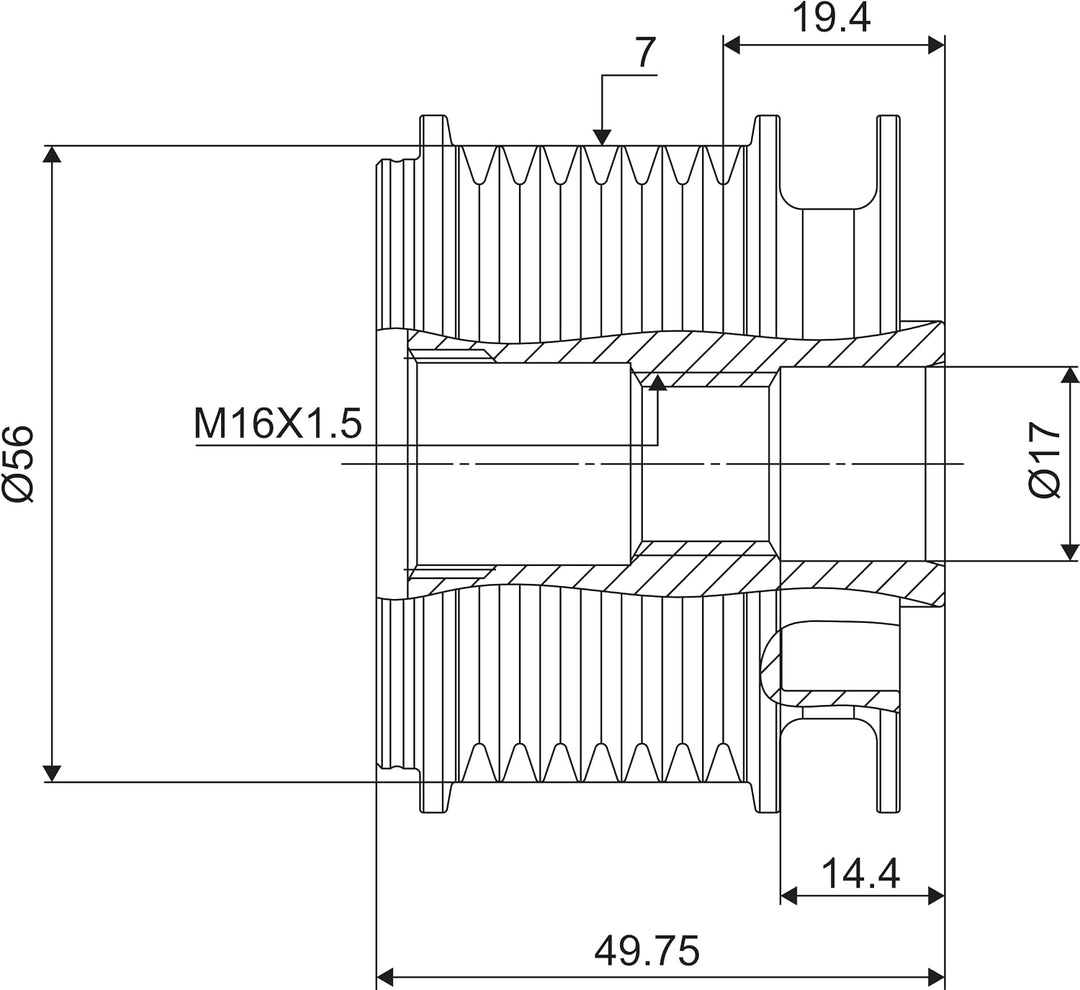 VALEO Generatorfreilauf 588052