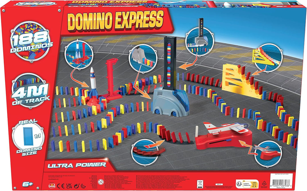 GOLIATH Domino Express Ultra Power Bauspiel ab 6 Jahren, für 1 oder mehr Spieler, fördert Einfallsre