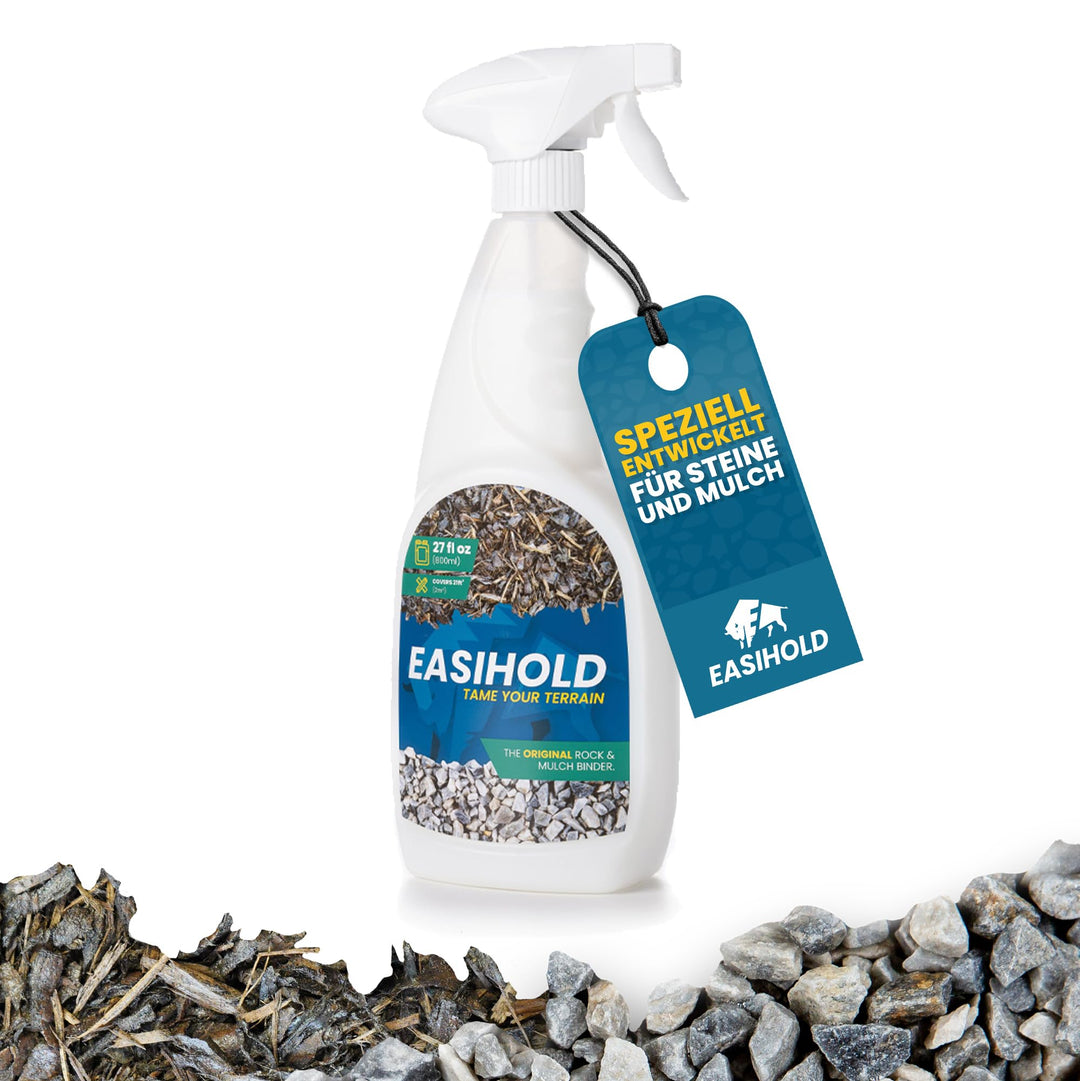 Easihold vuba ROCKS - 800 ml Kunstharz-Kieskleber mit Applikator zum Verkleben von Steinen, Rinden u