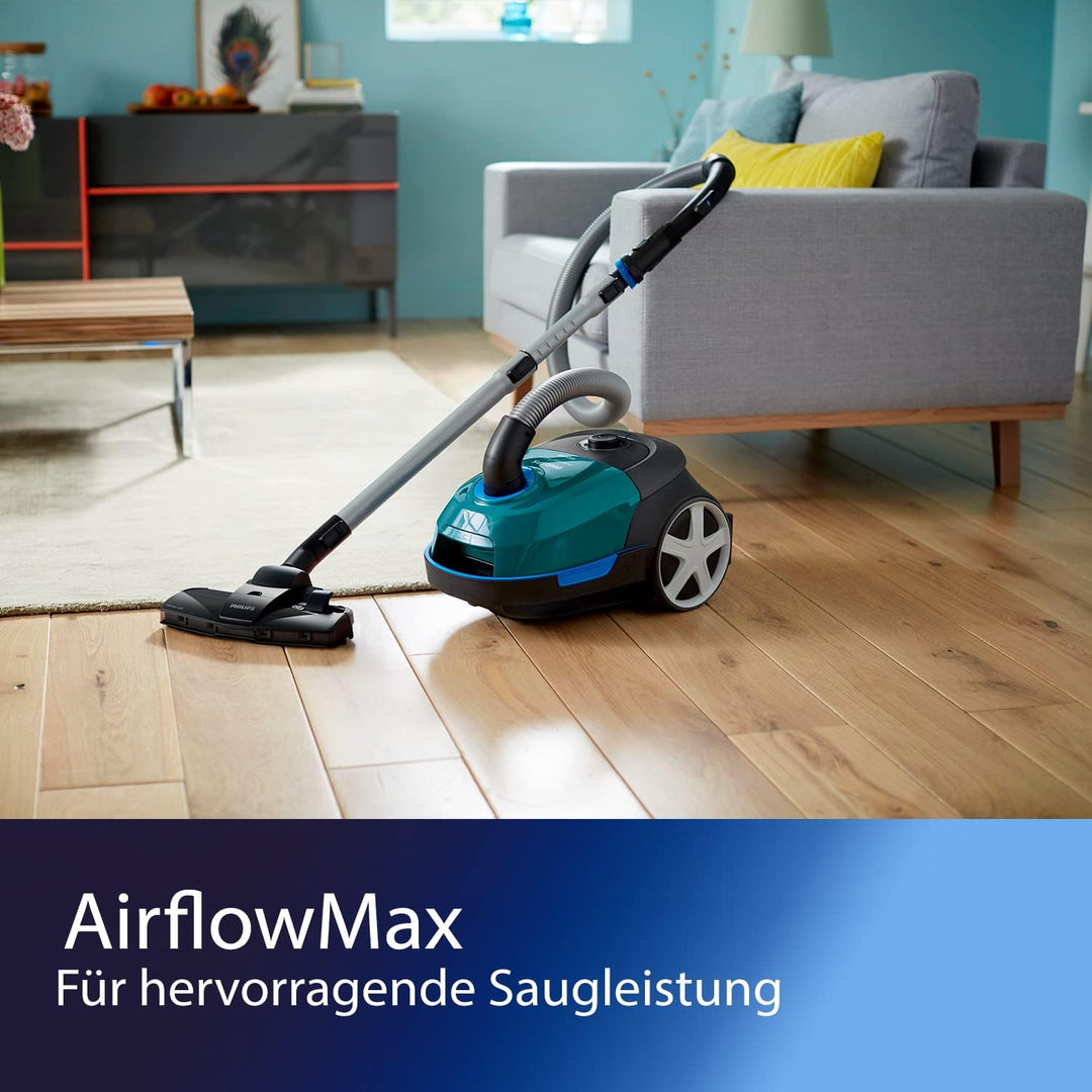 Philips Performer Active Staubsauger Mit Beutel - 900-W-Motor, 99,9% Staubaufnahme, Revolutionäre Ai