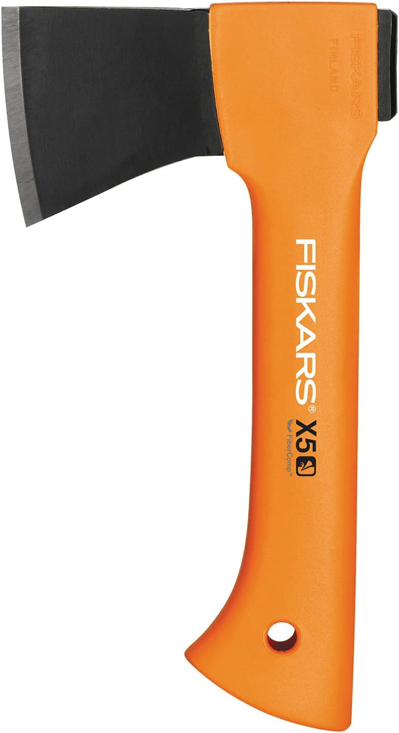 Fiskars Freizeitbeil, Inklusive Klingen- und Transportschutz, Länge 23 cm, Antihaftbeschichtet, Oran