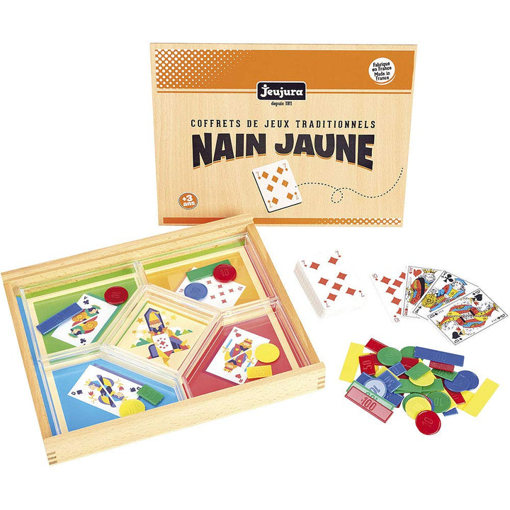 JEUJURA jeujuraj8134 Nain Jaune Spiel in Holzbox