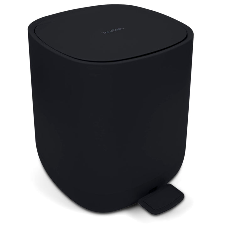 YourCasa Mülleimer Bad [5L] - Elegantes Design - Badeimer - Kosmetikeimer Badezimmer Klein - Badmüll