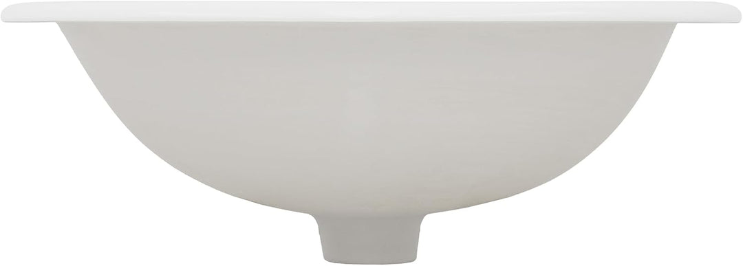 ML-Design Waschbecken Keramik Weiss glänzend 57x19,5x48,5cm Oval inkl Ablaufgarnitur Einbauwaschbeck