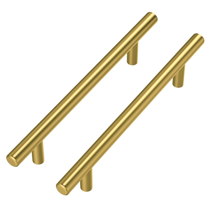 goldenwarm 10 Stück Möbelgriffe Gold Schrankgriffe Gold Türgriffe Gold -LS201GD128 Möbelgriffe 128mm