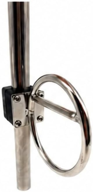 ARBO-INOX Spinnakerbaum Halter V4A Edelstahl – Verstellbare Relingbefestigung – Passend für 25 mm Re