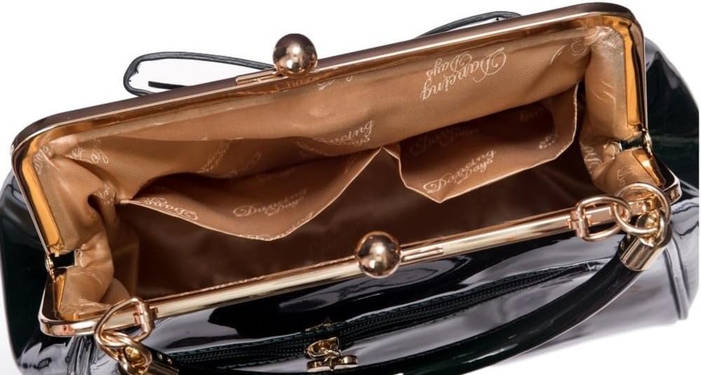 Dancing Days Retro American Vintage Handtasche Schwarz, Schwarz