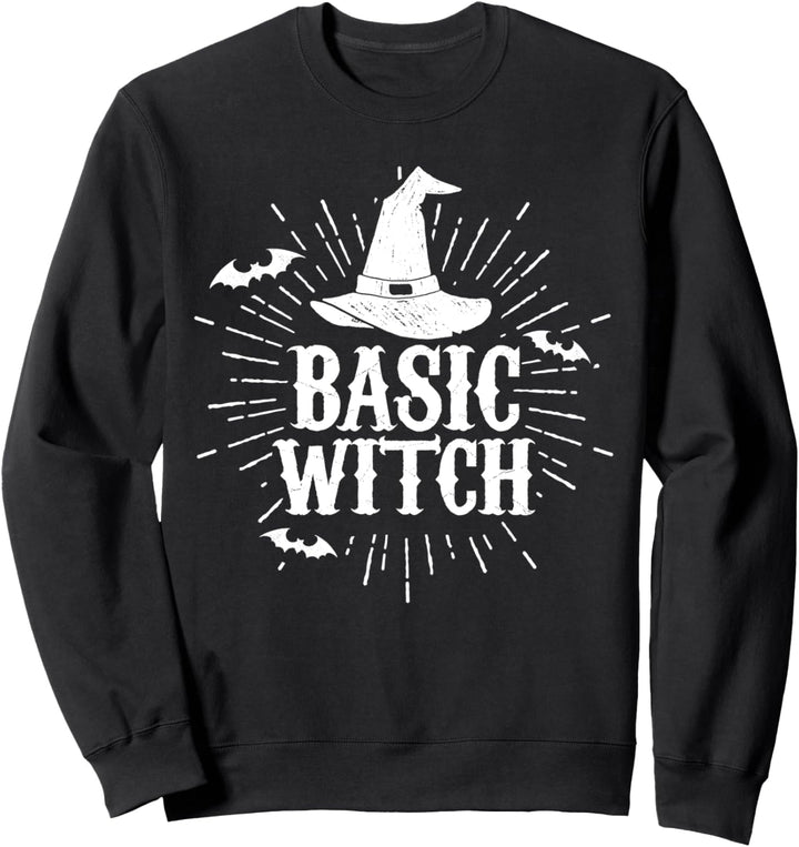 Basic Witch Hexen lustiges Halloween Kostüm Sweatshirt