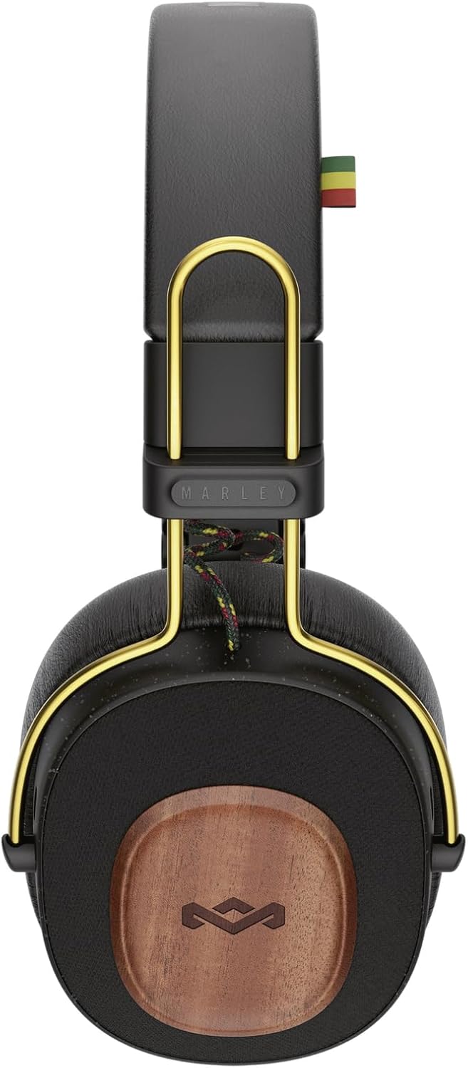 House of Marley Positive Vibration Riddim kabellose On-Ear Bluetooth Kopfhörer - 50 Std. Spielzeit,