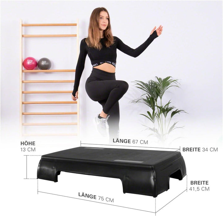 Stepp Brett Stepper Aerobic Studio Fitness Step Board Einteilig