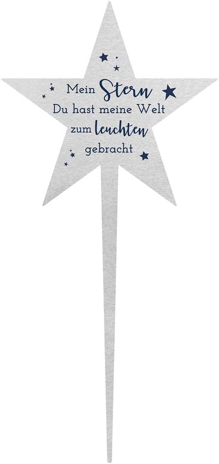 Fritz Cox® TrostGeschenke Grabstecker Stern 'Mein Stern'