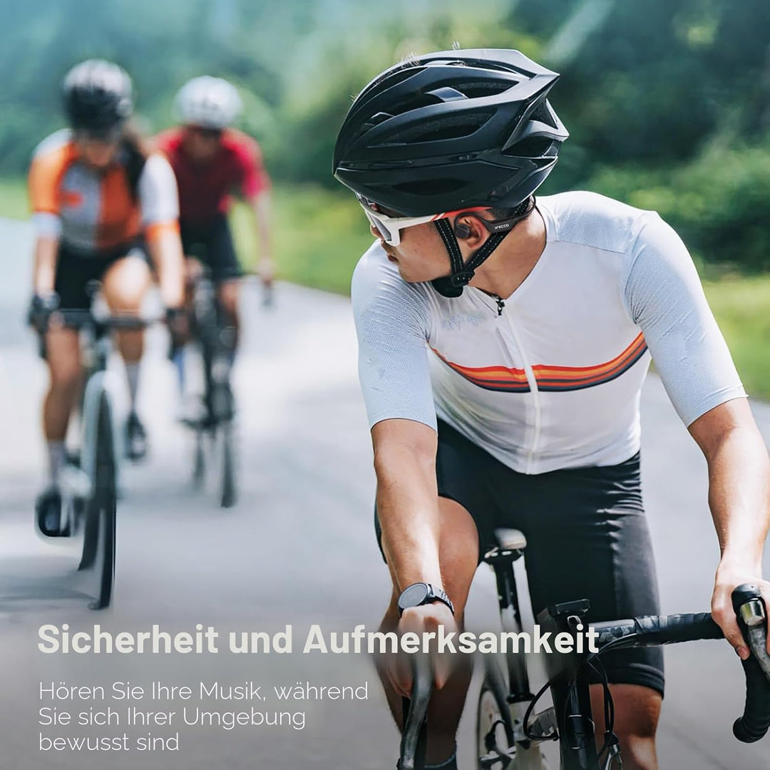 IFECCO Knochenschall Kopfhörer Bluetooth 5.4 - Open Ear Bone Conduction Kopfhörer Kabellos,IPX5 wass