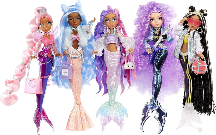 Mermaze Mermaidz - HARMONIQUE - Meerjungfrauen Puppe mit Farbwechsel & Hellrosa Haar - Inklusive Out