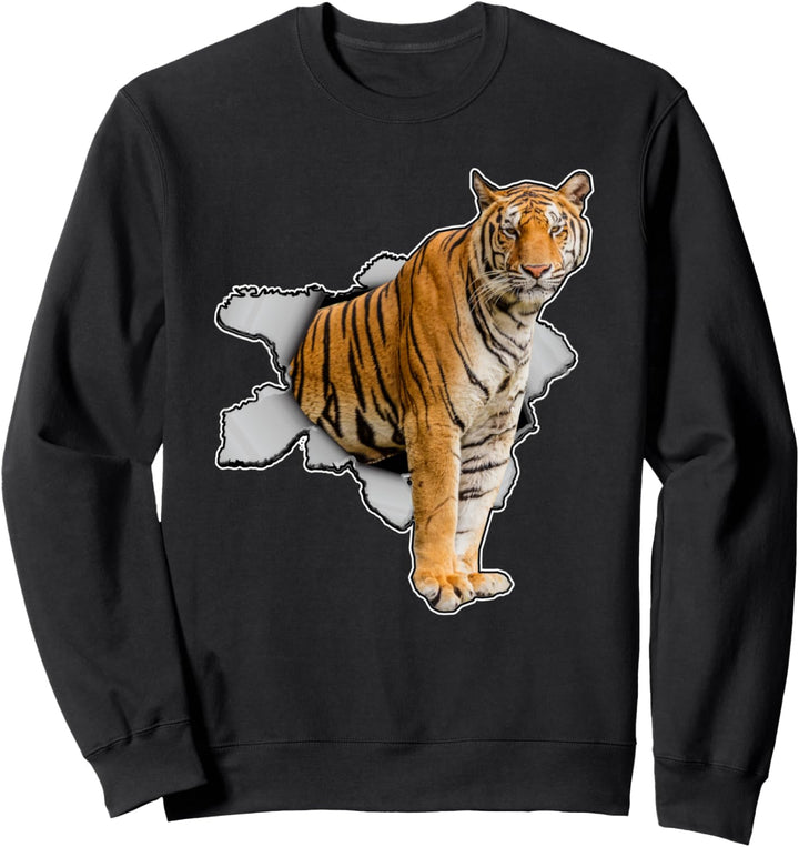 Tiger Graphic Animal Kinder Jugend Sweatshirt